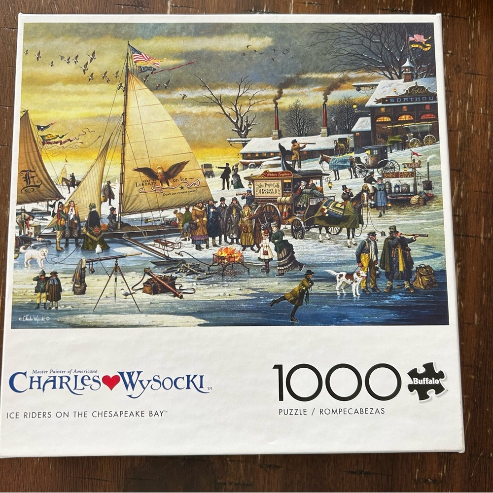 Buffalo Charles Wysocki Puzzle - Ice Riders on the‎ Chesapeake Bay Uncounted